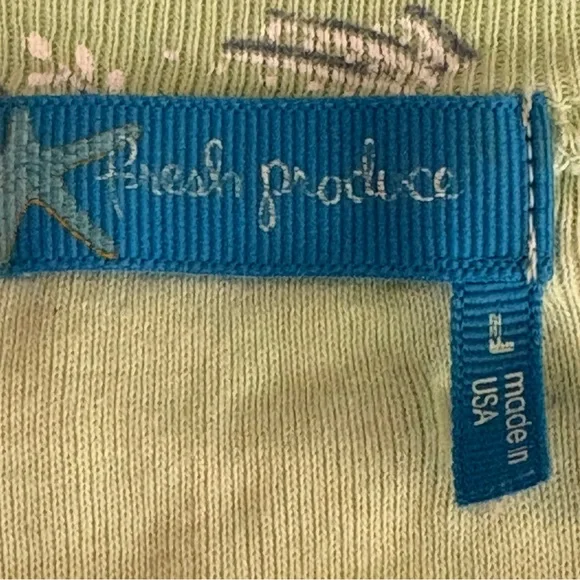 Fresh Produce Large Women’s Lime Tropical Print Top - Picture 3 of 5